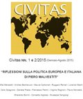 Riflessioni sulla politica europea e italiana di Piero Malvestiti