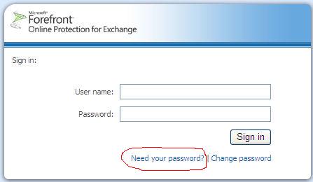 Need your password?