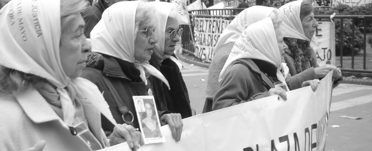 Book and poster display at the Library: The Madres and Abuelas of Plaza de Mayo