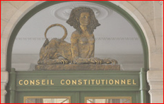Two important cases of the French Constitutional Council