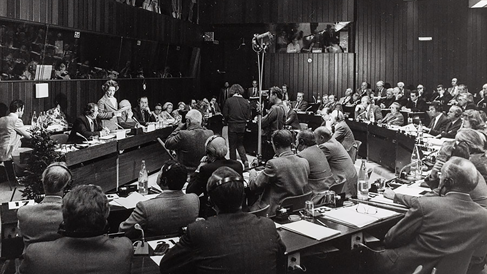 Fabrizia Baduel Glorioso addresses the 162nd plenary session of the European Economic and Social Committee | photographer unknown |  17 October 1978. HAEU, FBG-104-I.7.