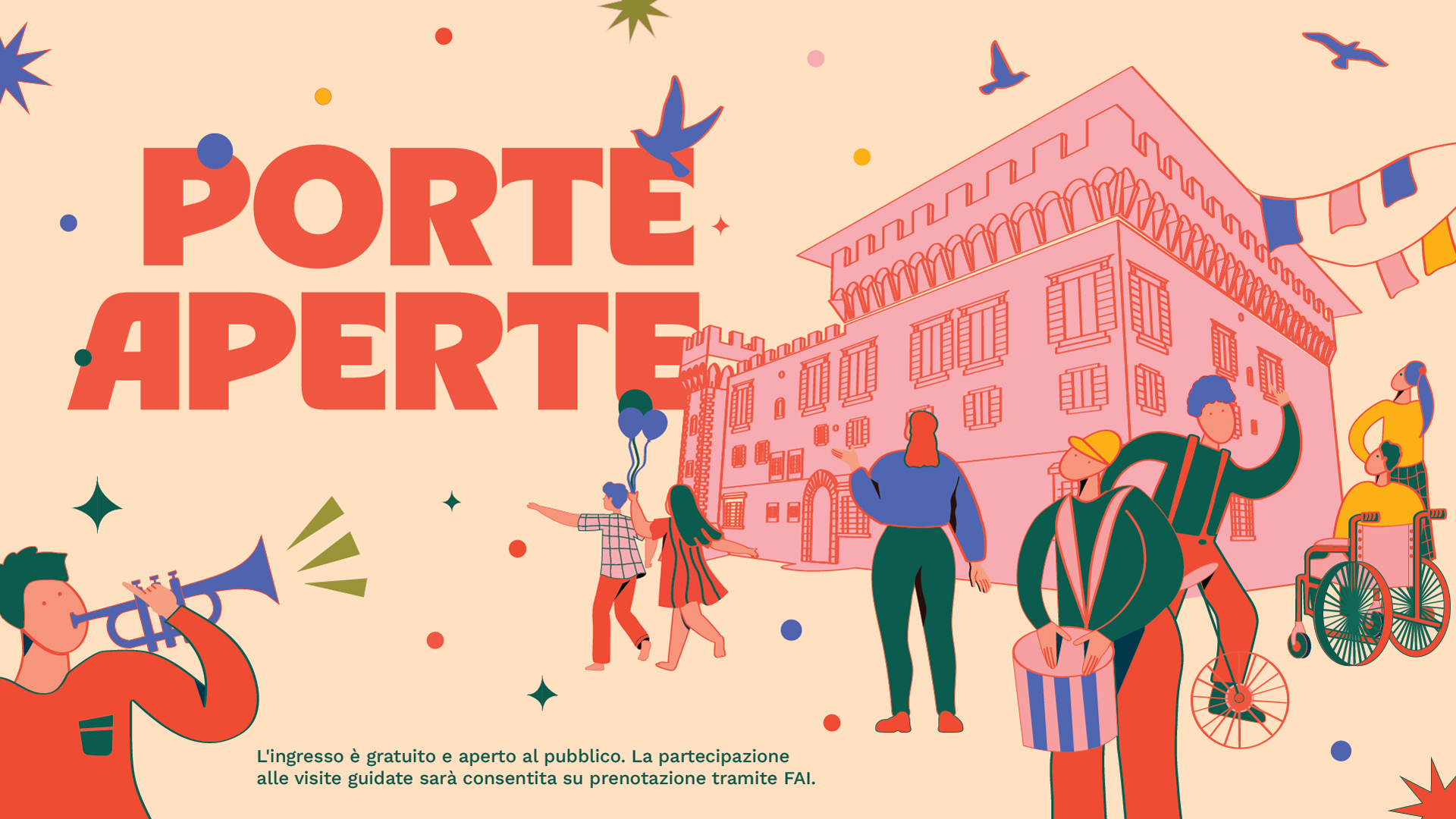 Illustrated banner | HAEU Porte Aperte | Villa Salviati