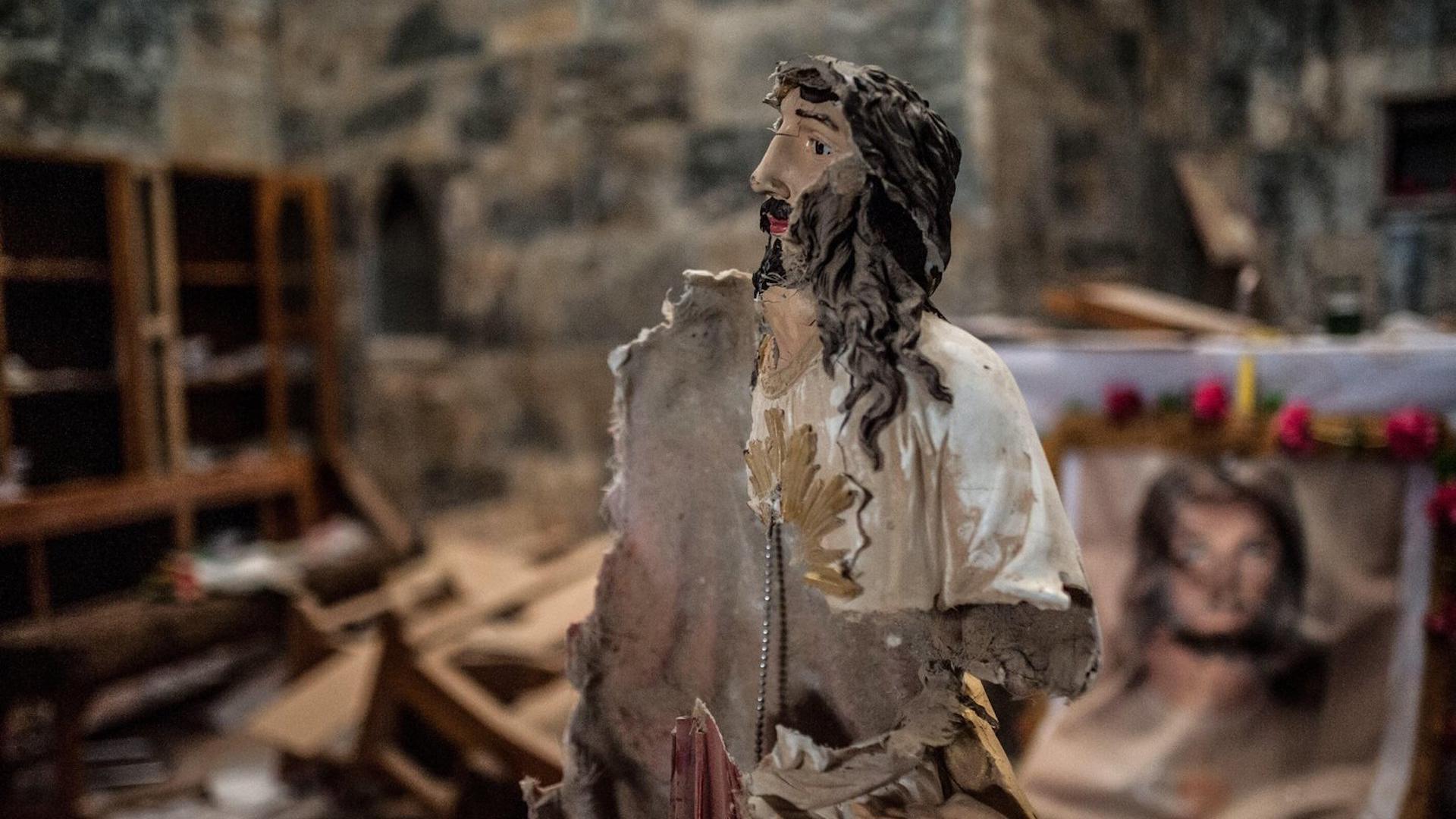 Carved Wooden Jesus Stat