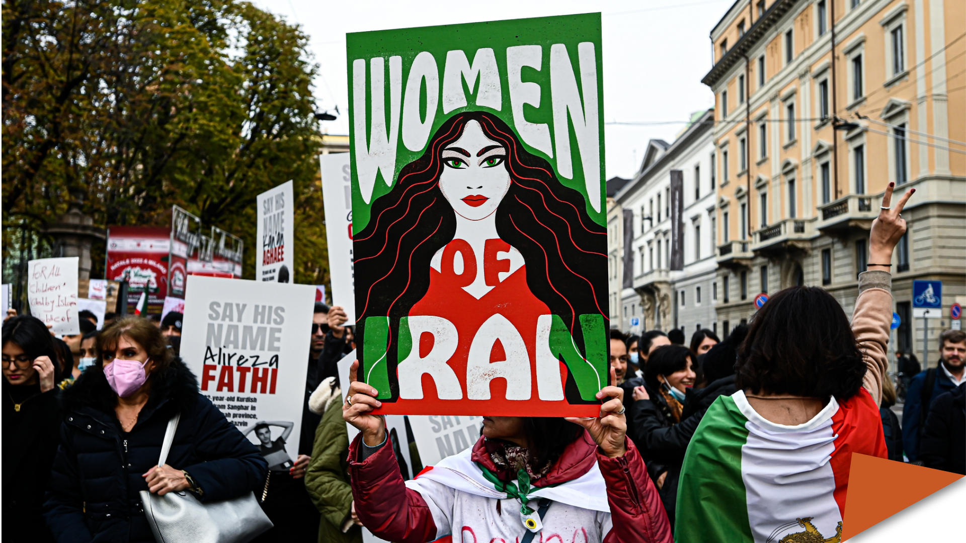 #iran #milan #protest #women #rights