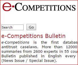 Competition and antitrust journals in the library