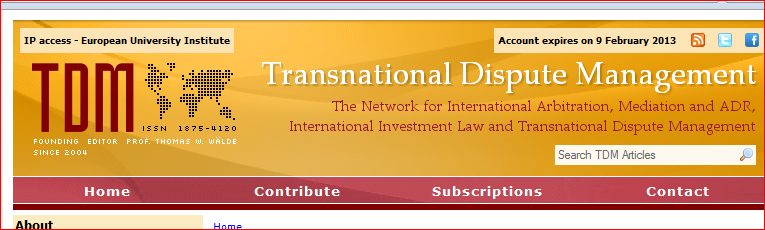 Dispute Management and Arbitration