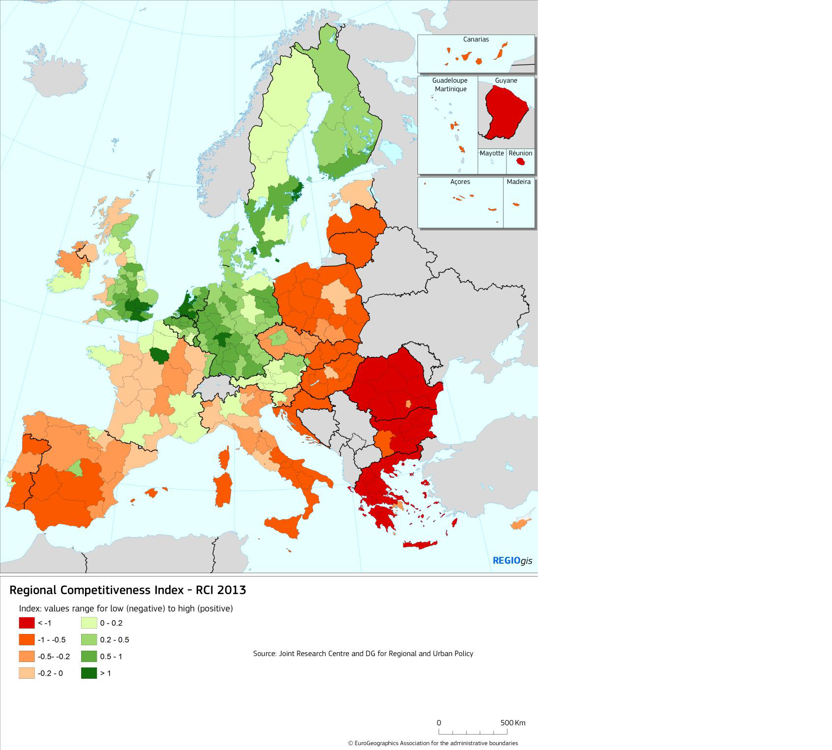 Economic Competitiveness of European Regions – 2013 RCI released by European Commission