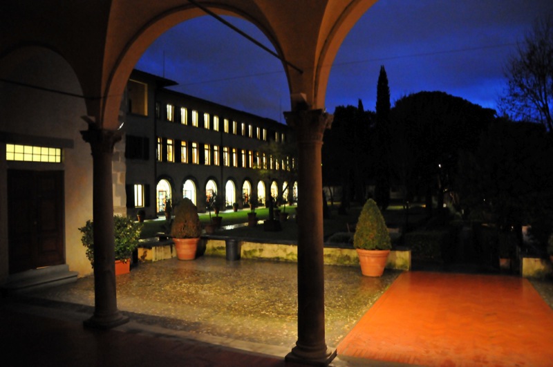 Library at night