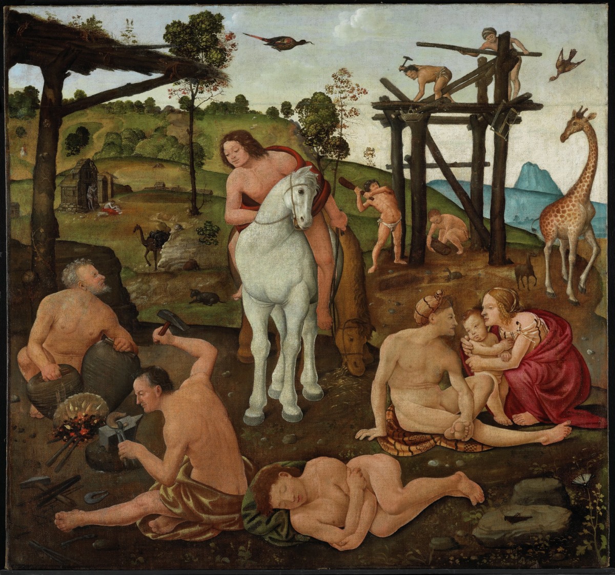 Figure 1. Piero di Cosimo, An Allegory of Civilization, c. 1490, the painting used in the museum experiment.