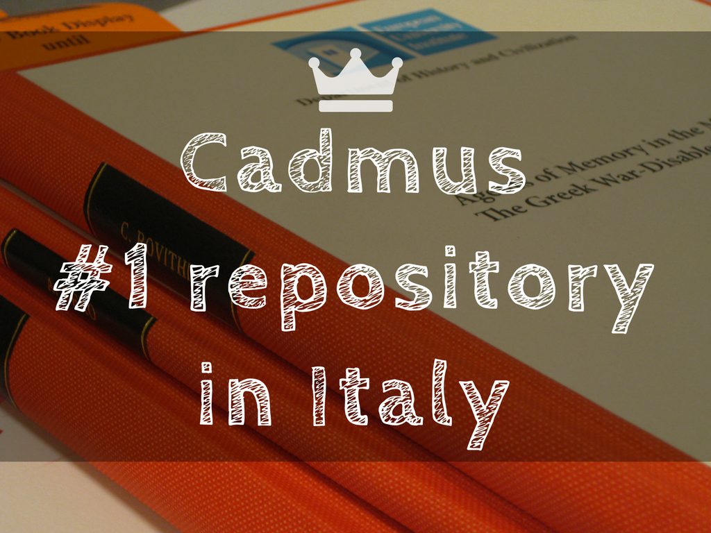 Ranking Web of Repositories 2017: Cadmus reconfirms 1st position in Italy