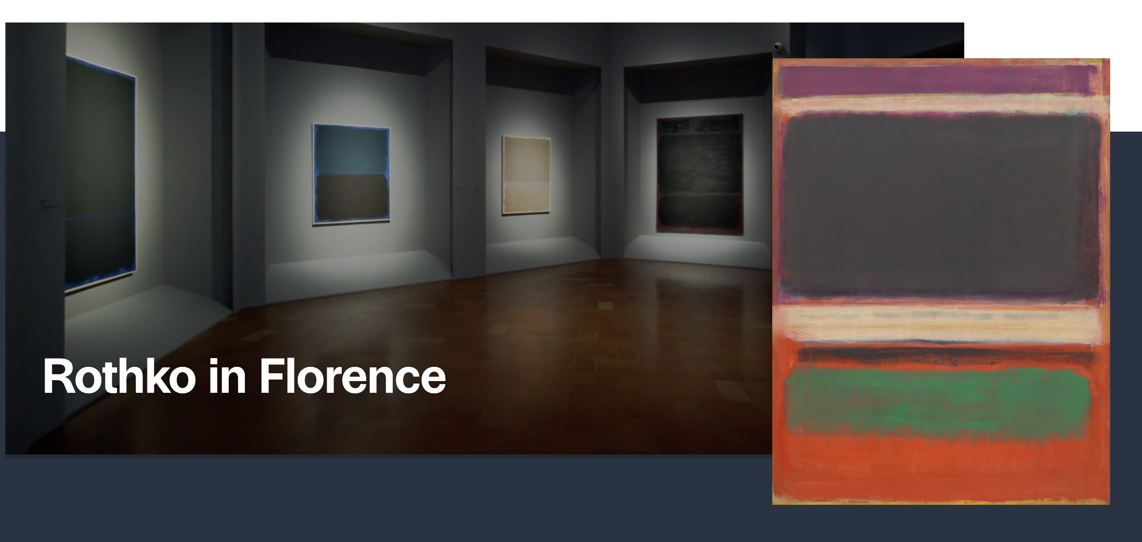 Rothko in Florence, Exhibition Photograph 