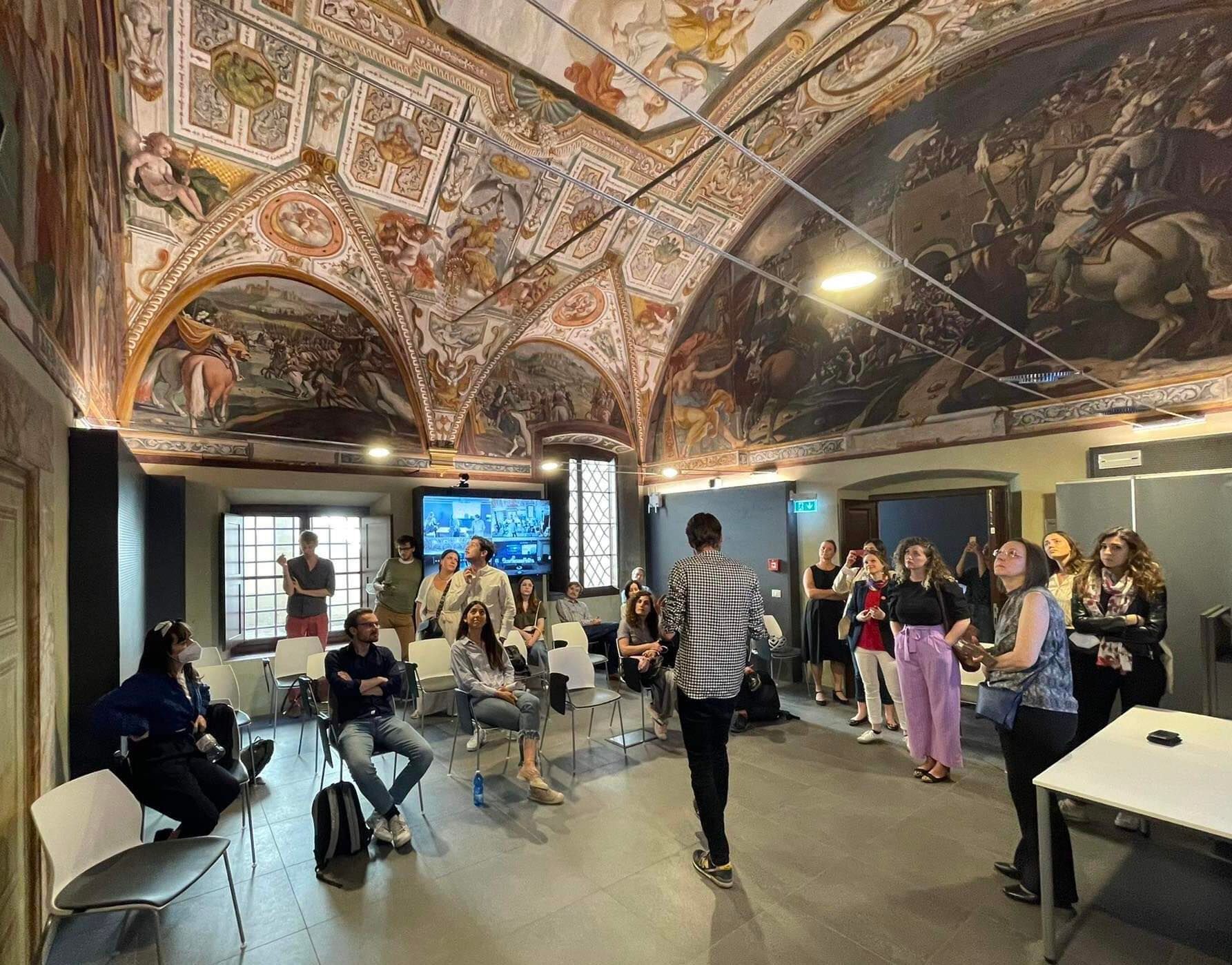 Visit of the Palazzo Buontalenti with the Kunsthistorisches Institute fellows 