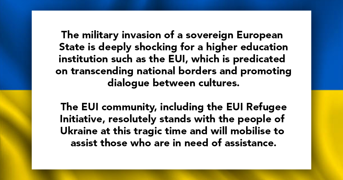 We stand with the people of Ukraine