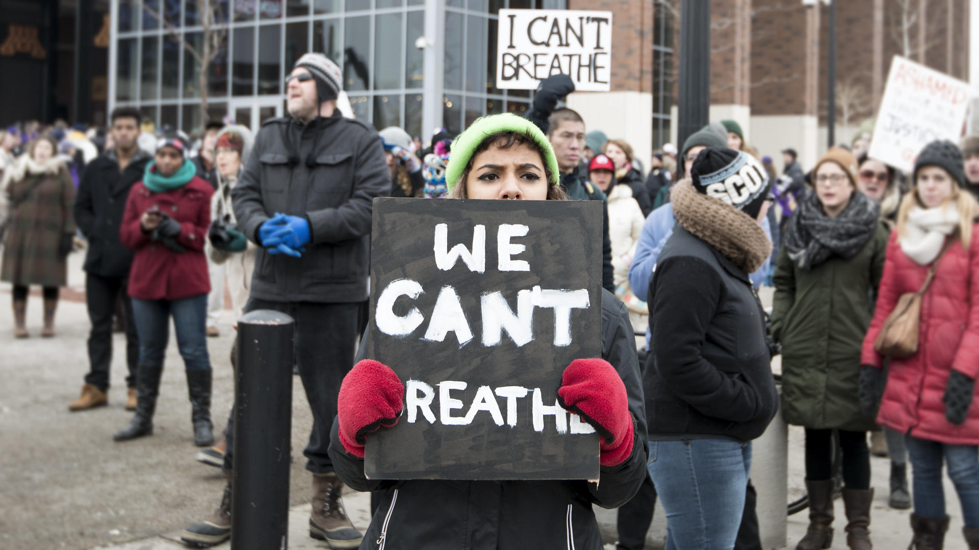 Black Lives Matter protest at a Vikings game
