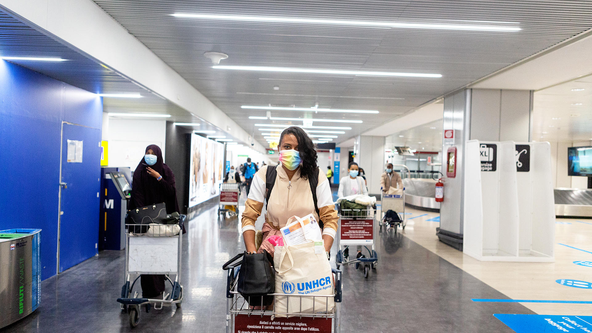 STG-UNHCR_Corridor_arrival_FCO