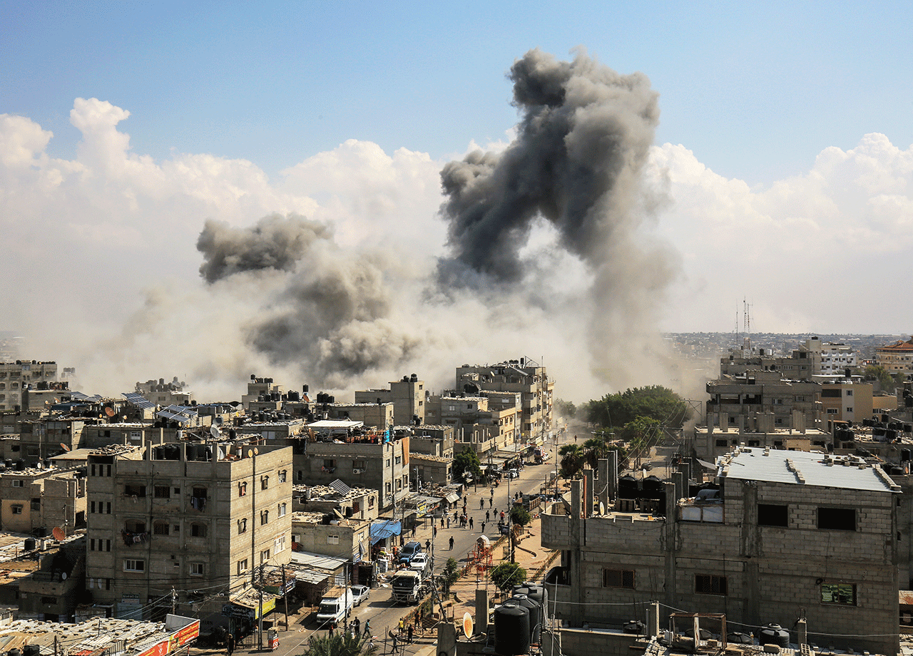 bombed Gaza