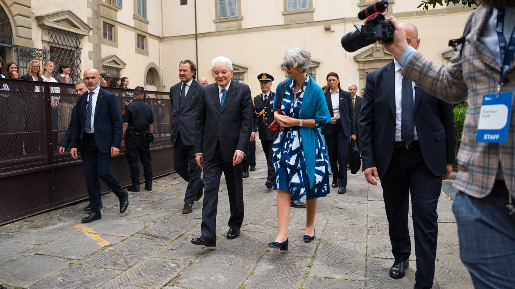 50 anniversary- Italian President Sergio Mattarella and EUI President Patrizia Nanz