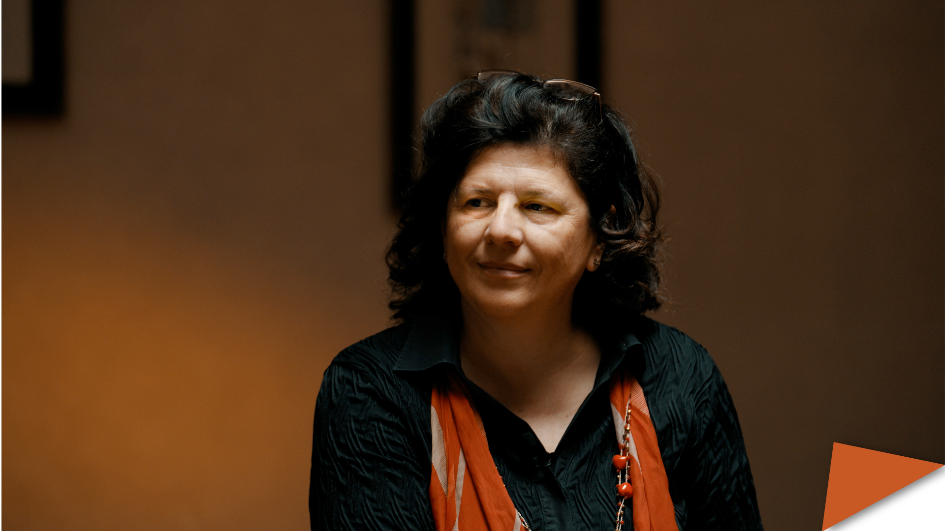 Elda Brogi, Deputy Director of the Centre for Media Pluralism and Media Freedom during a research interview.