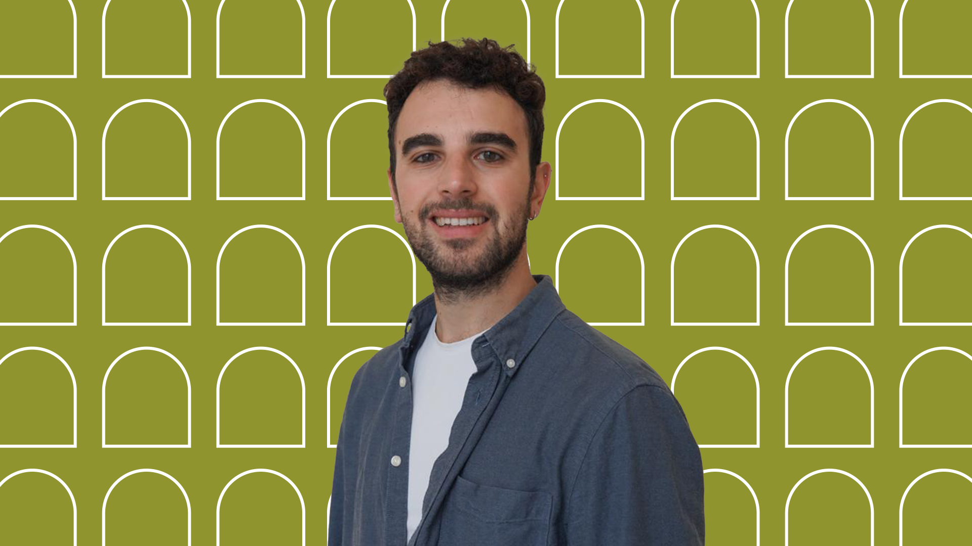 picture of a Man with green background