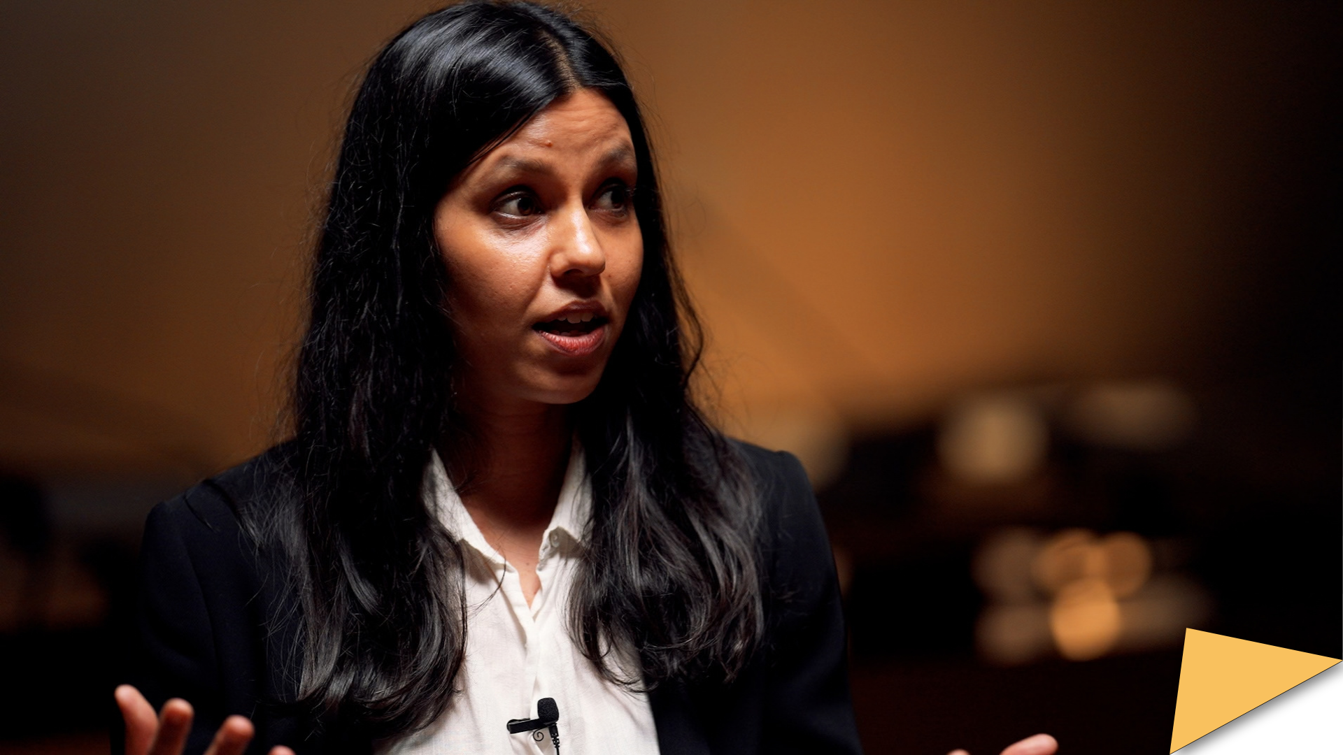 Natasja Rupesinghe, talking.