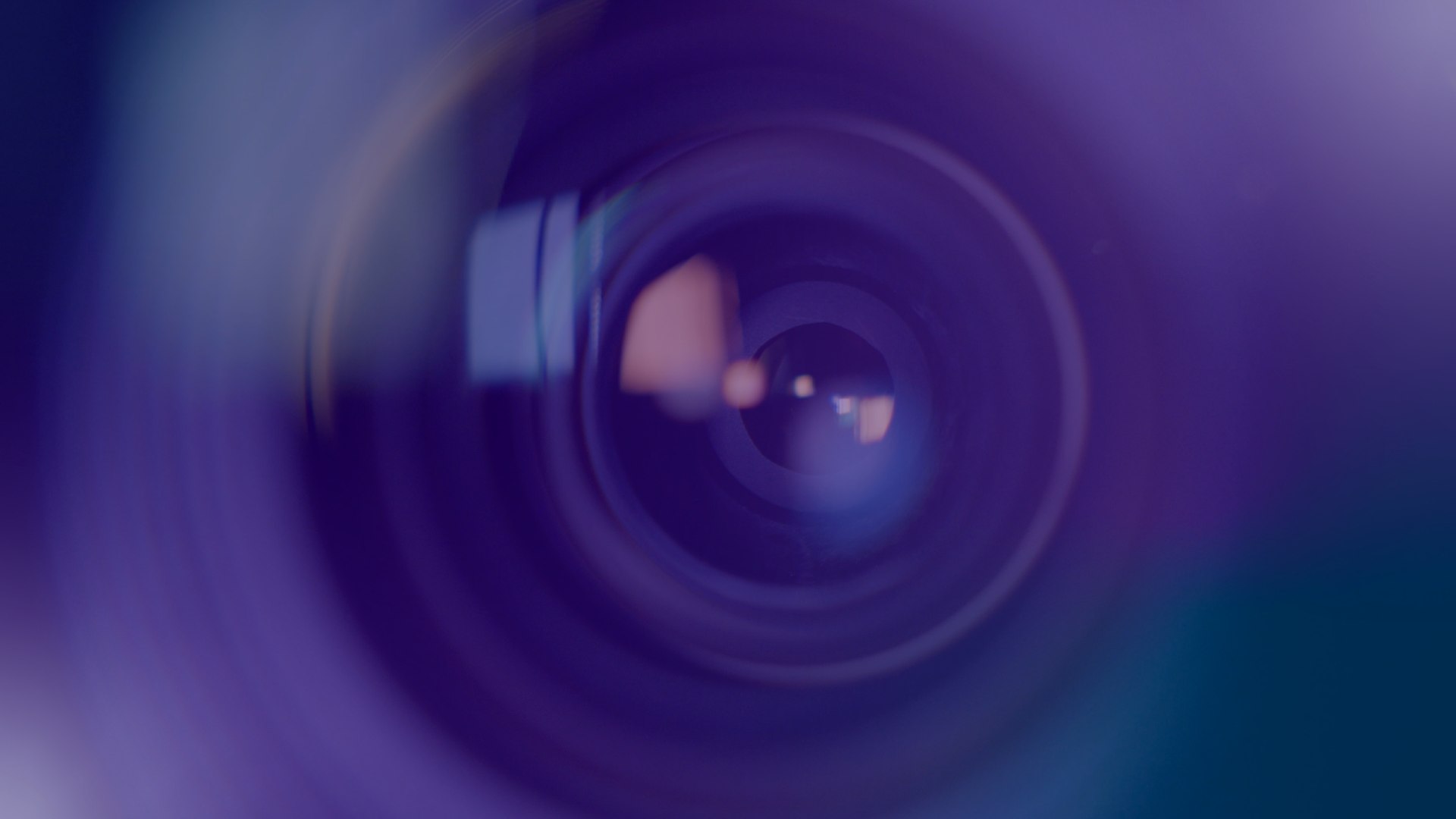 Zoomed in camera lens