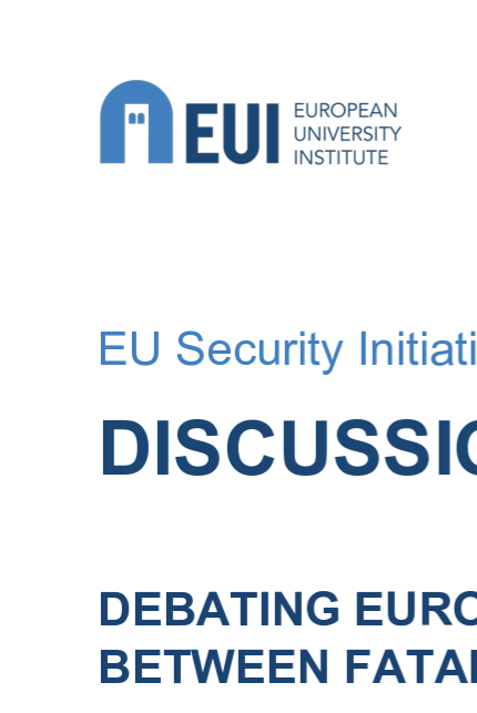 Book cover for: Debating European security : between fatalism and utopia