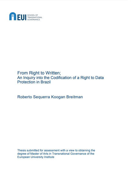 From right to written : an inquiry into the codification of a right to data