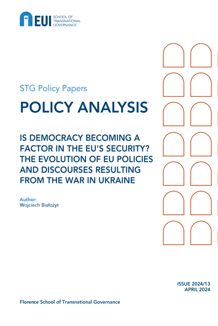 Is democracy becoming a factor in the EU's security? : the evolution of EU policies and discourses resulting from the war in Ukraine