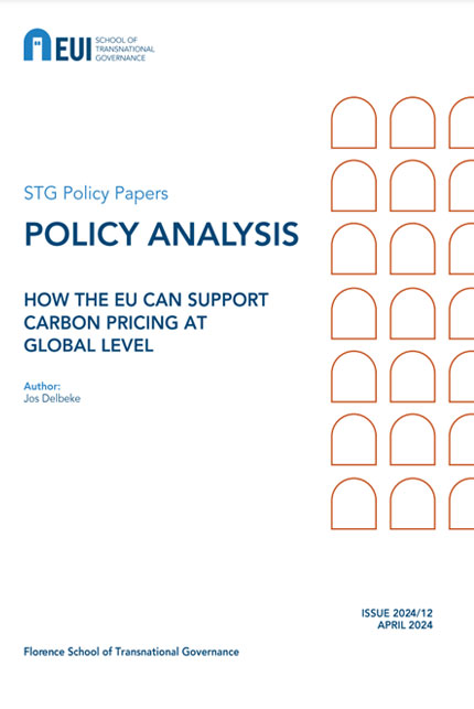 Book cover for: How the EU can support carbon pricing at global level