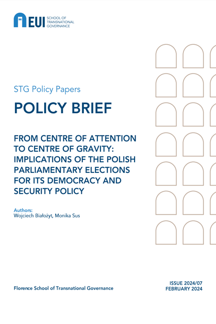 From centre of attention to centre of gravity : implications of the Polish parliamentary elections for its democracy and security policy