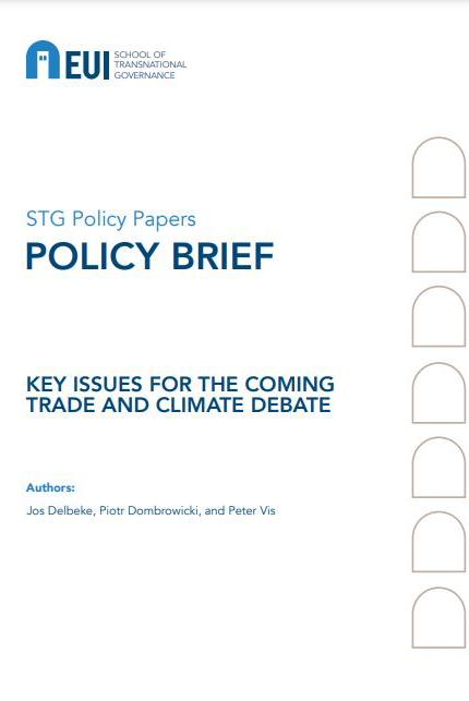 Book cover for: Key issues for the coming trade and climate debate