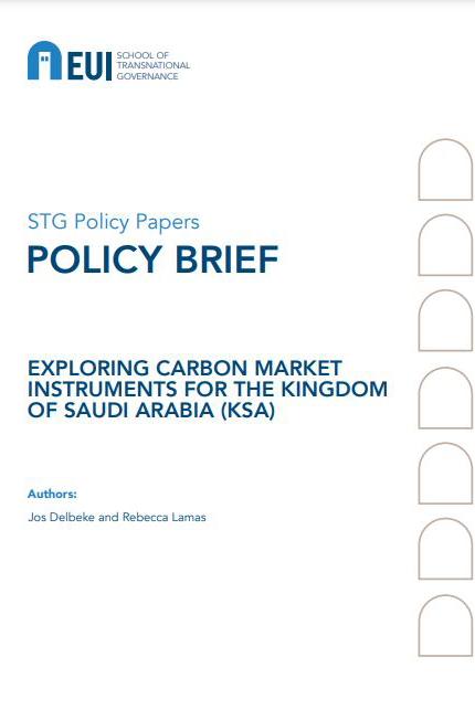 Book cover for: Exploring carbon market instruments for the Kingdom of Saudi Arabia (KSA)