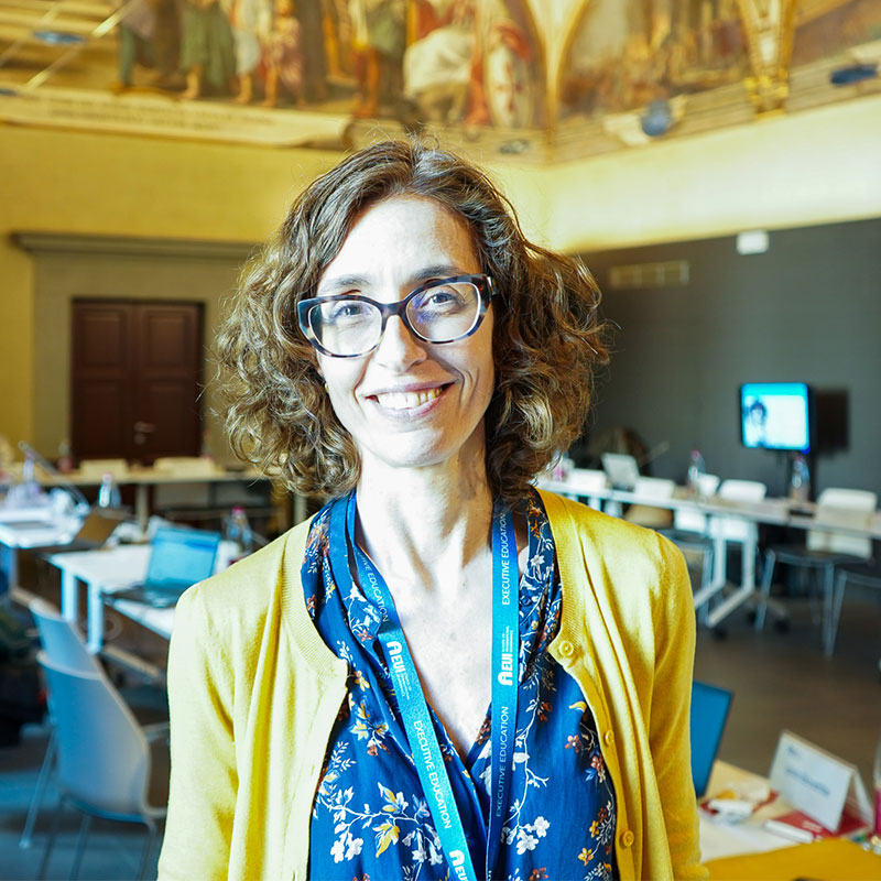 Marta Perez during the executive education course