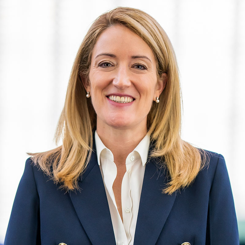 Portrait picture of Roberta Metsola