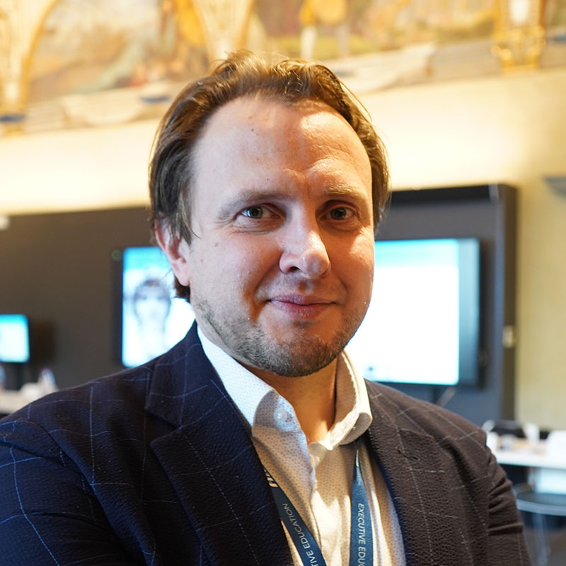 Valerijus Ostrovskis during the executive education course
