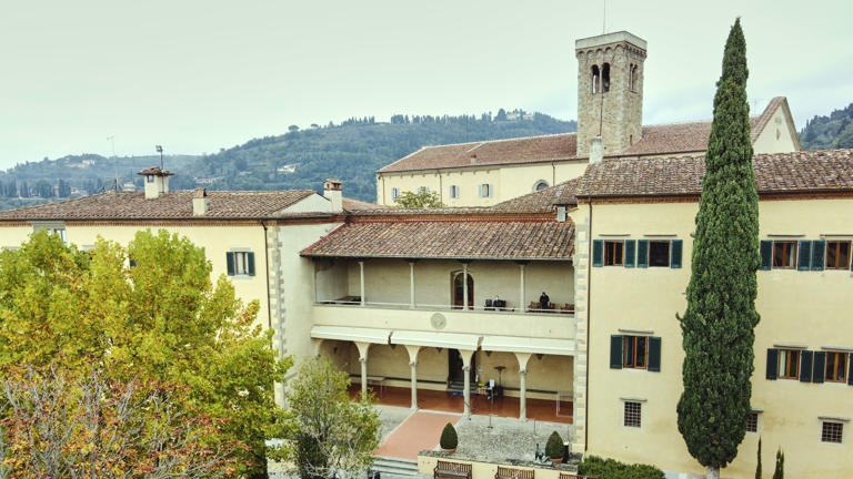 Badia fiesolana drone view