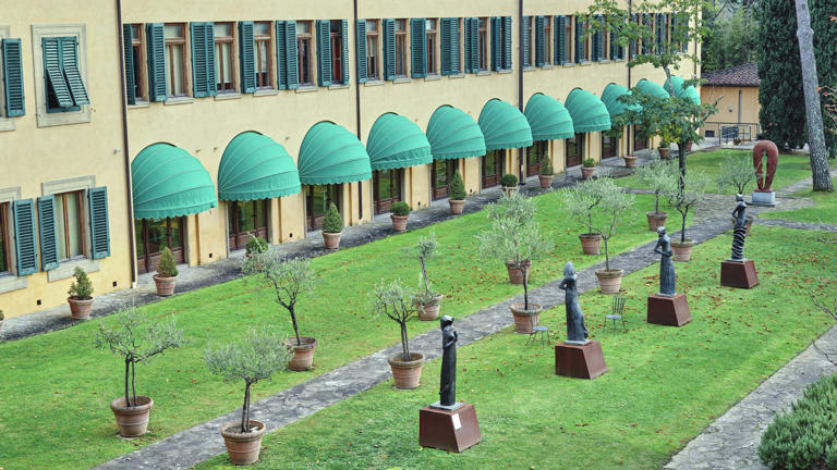 Badia library garden view
