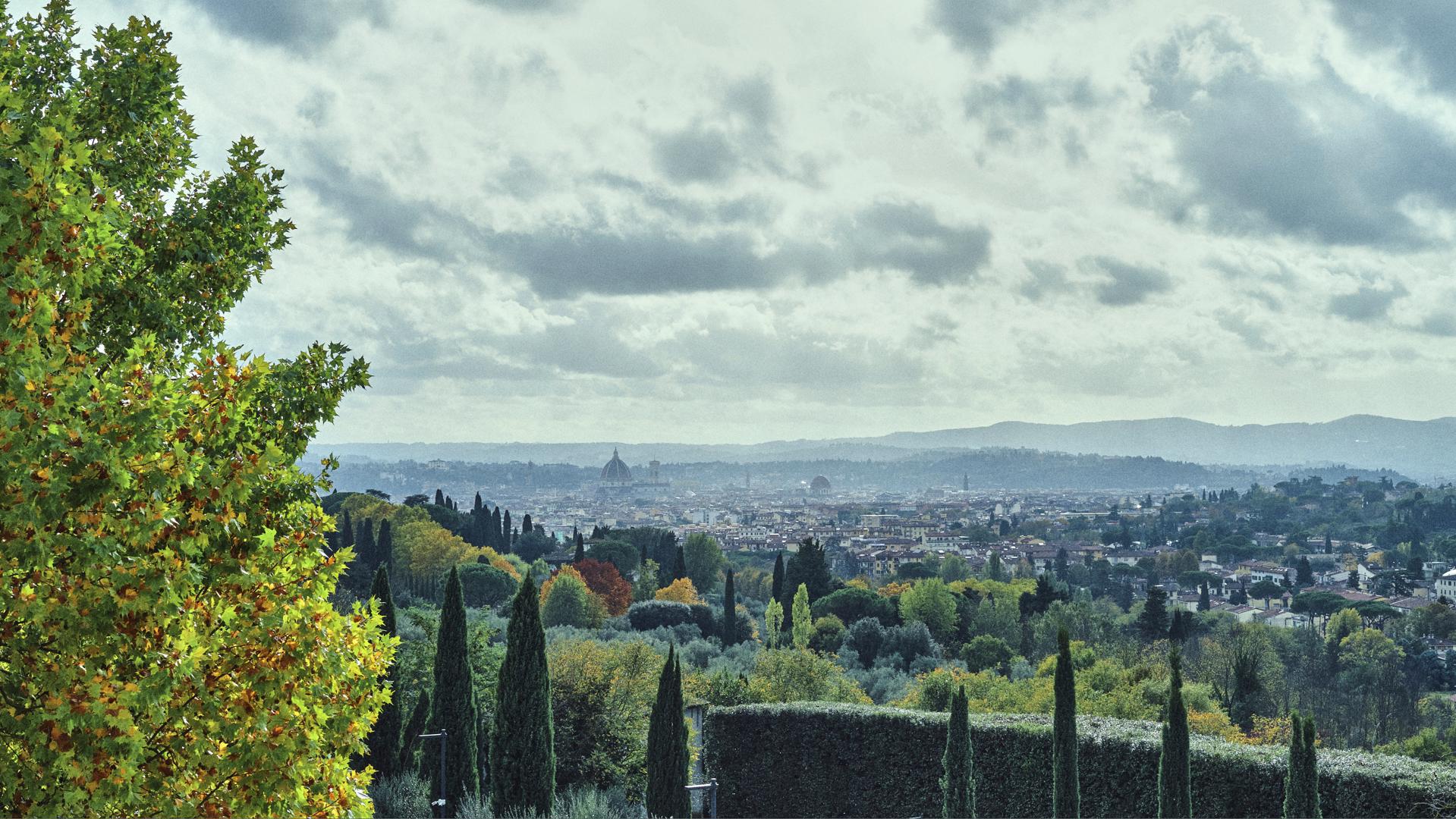 Florence view from badia lower loggia
