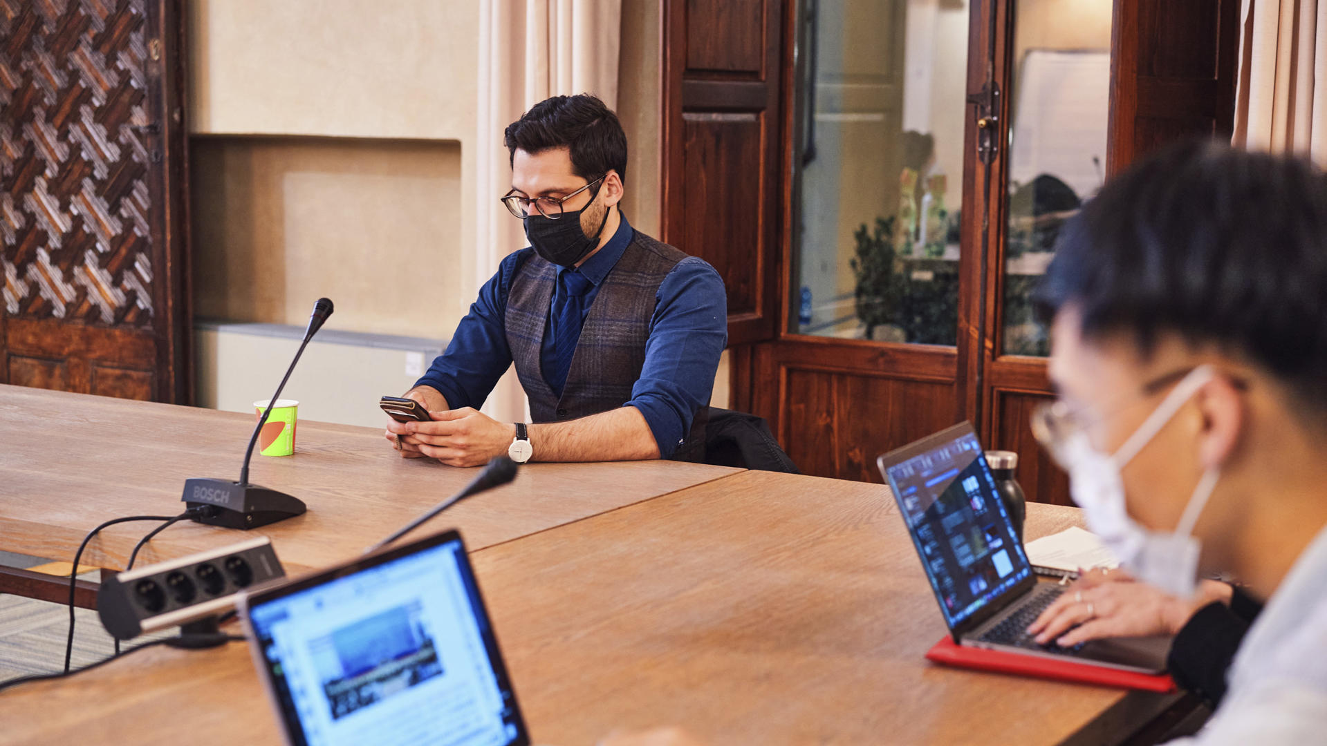 STG Hillary Clinton backstage event  master students