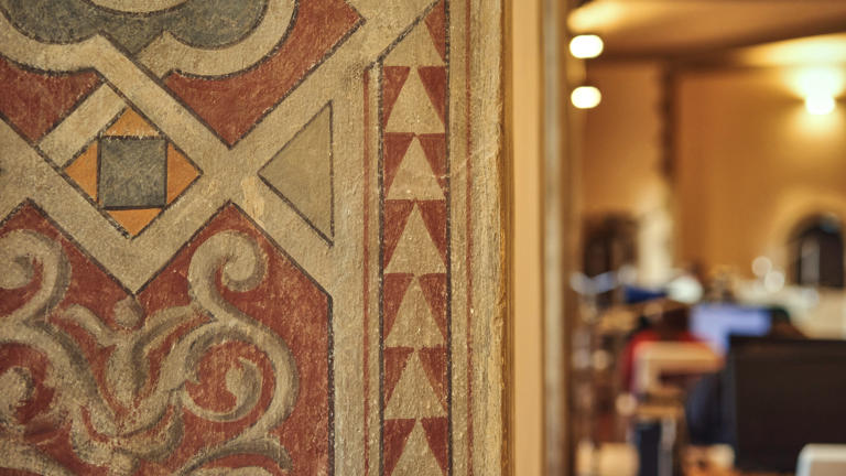 Villa Salviati study room detail closeup