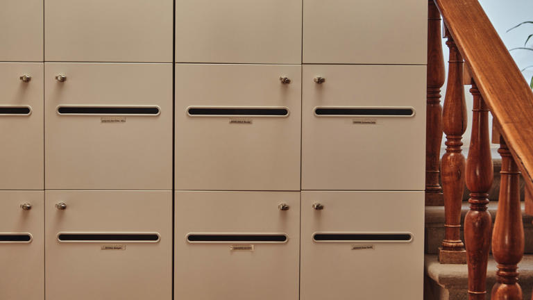 Villa la fonte left mail boxes with names