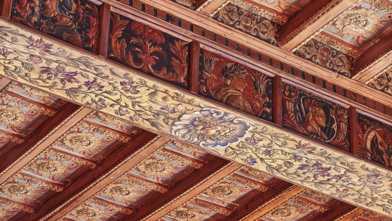 Villa painted ceiling murals