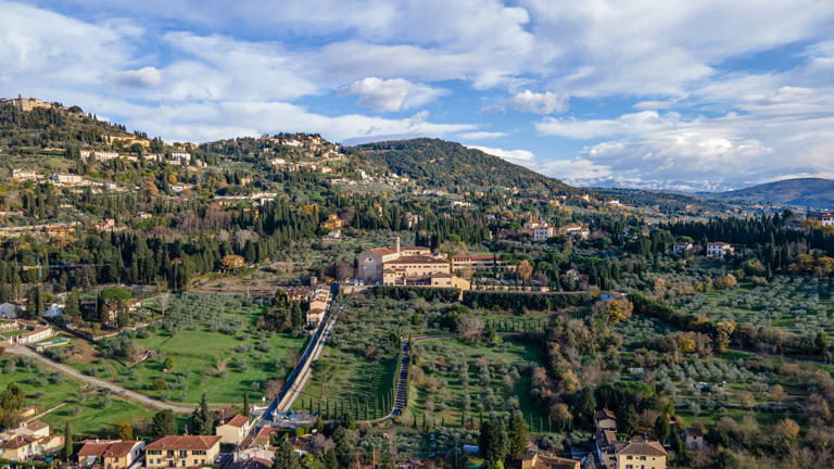 View of Badia and San Domenico hills