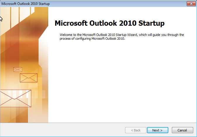 Outlook 2010 Startup
