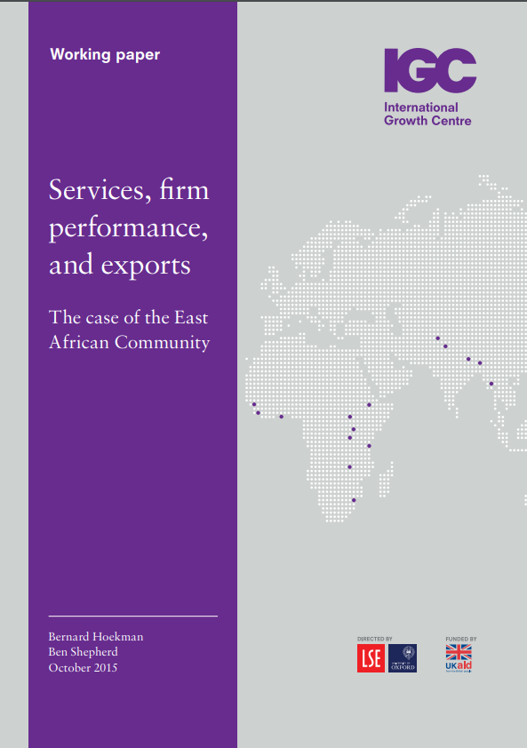 Report 2015_Hoekman-Shepherd_Services, Firm Performance and Export: The case of the east African community