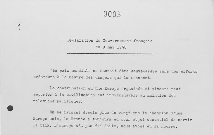 Déclaration Schuman 1950
