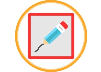 Icon of pencil drawing